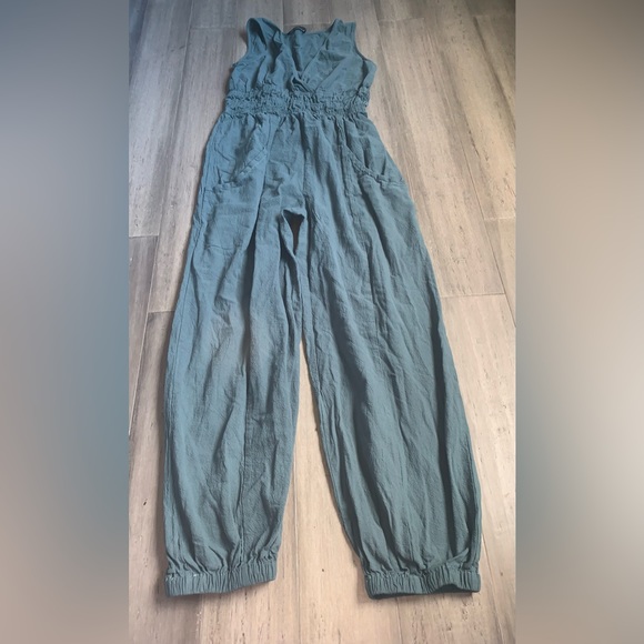 Cider Pants & Jumpsuits Cider Greenish Grey Jumpsuit Size Large